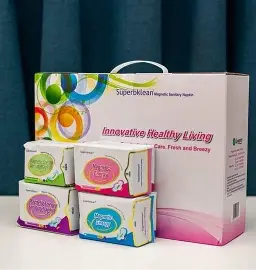 Superbklean : Serviette Hygiénique Magnétique(19 packs)