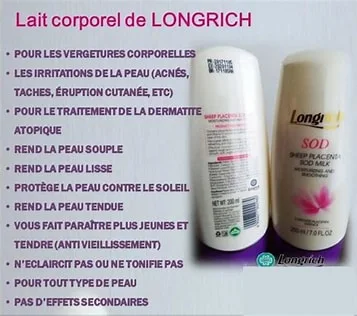 Lait de Corps SOD Longrich