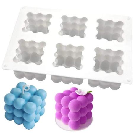 6 MOULES A BULLES EN SILICONE