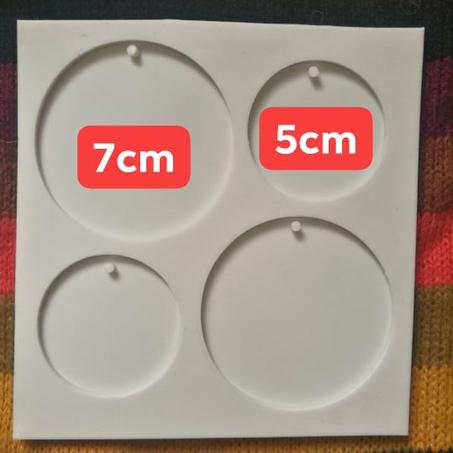 PLATEAU*4 CERCLES ROND 5 ET 7 CM
