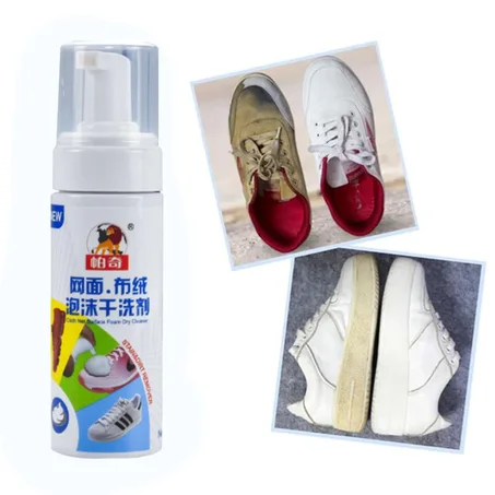 عرض 2 قطعة Shoes Cleaner Foam Spray منظف الأحذية بخاخ فوم
