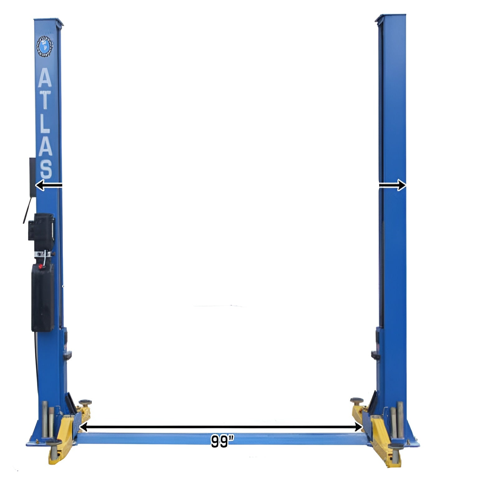 Atlas® BP8000 8,000-lb. Capacity Two-Post Lift | The Ultimate Low-Ceiling Workhorse | Factory-Direct Pricing