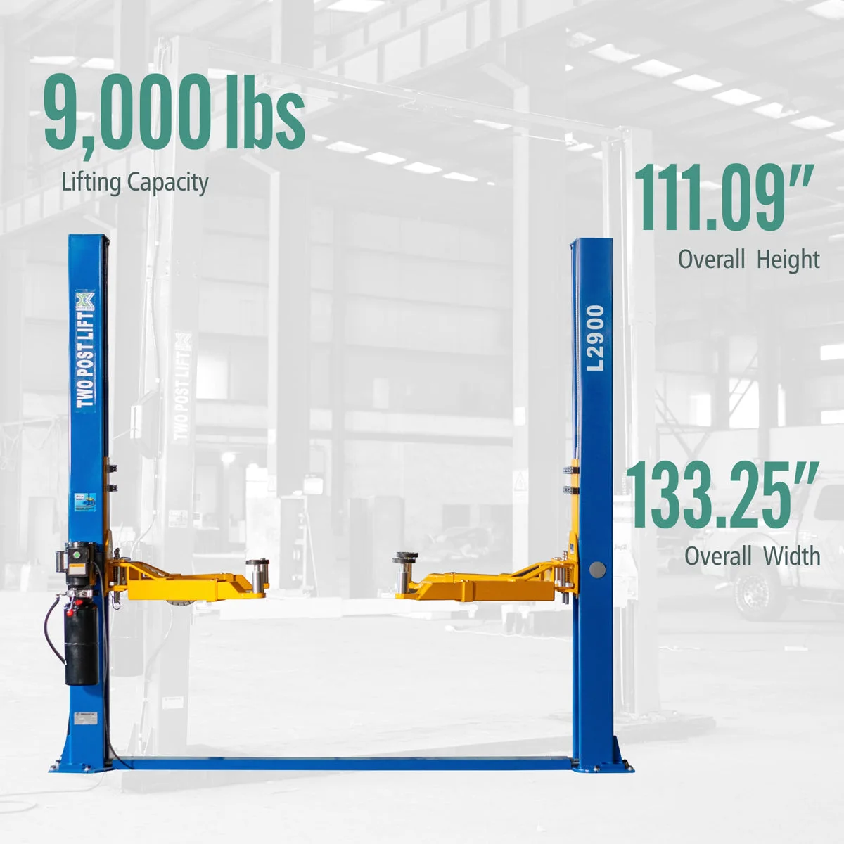 XK L2900 Two Post 9000LB Capacity Car Lift Auto Truck Hoist Industry Leading 220V or 110V FREE SHIPPING