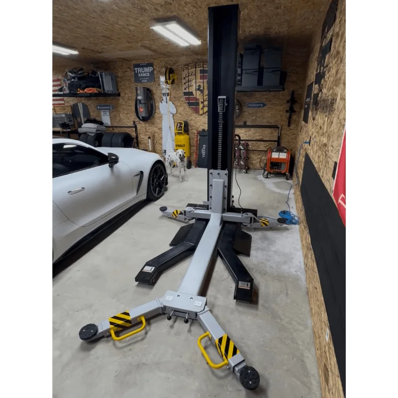MSC-6KLP 6,000lb Single Post Car Lift - Portable