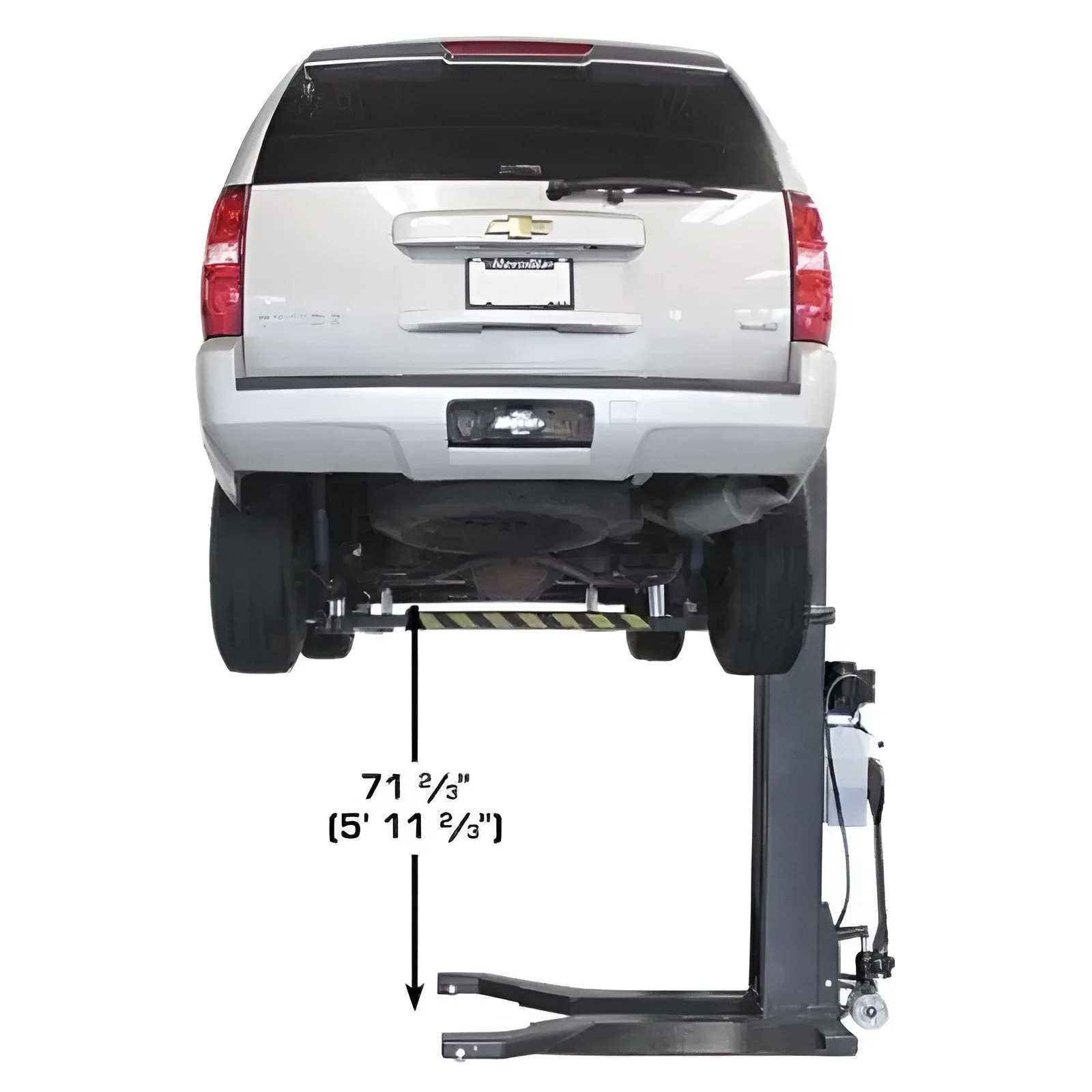 Atlas PSP-6000 6,000 lb. Portable Single Post Lift – Low Profile Series – Factory-Direct Savings