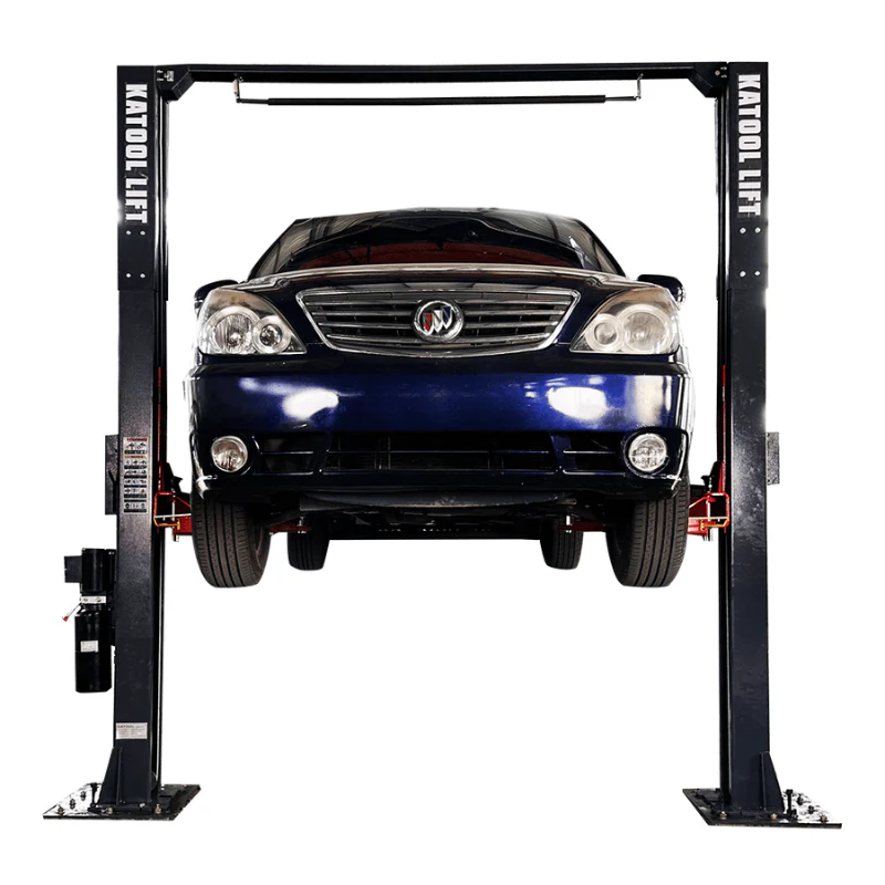 Katool KT-AM120SD 12,000 Lb. Heavy-Duty Two-Post Lift | Clear-Floor Professional Design | 4.0HP Lifting Power