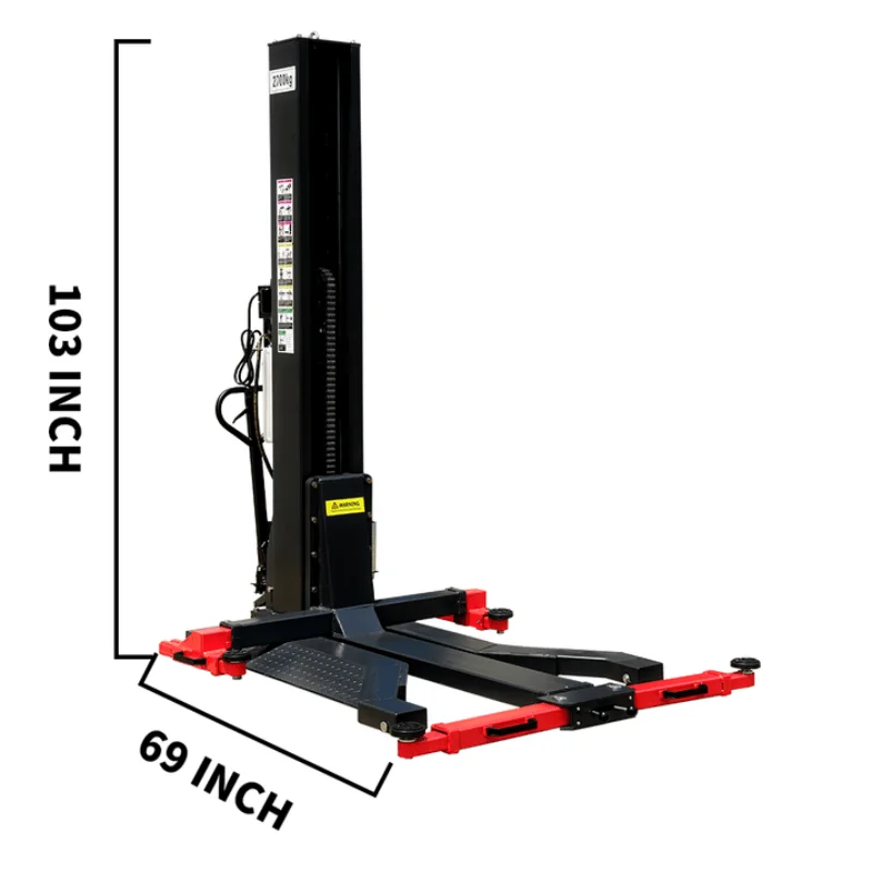 Katool SPL 700 7,000 lb. Single Post Lift – Compact Heavy-Duty Series – Factory-Direct Savings
