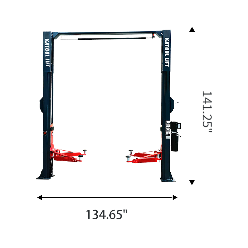 KATOOL® KT-AS110D 11,000-lb. Capacity Two-Post Lift | Heavy-Duty Asymmetric Design | Factory-Direct Powerhouse