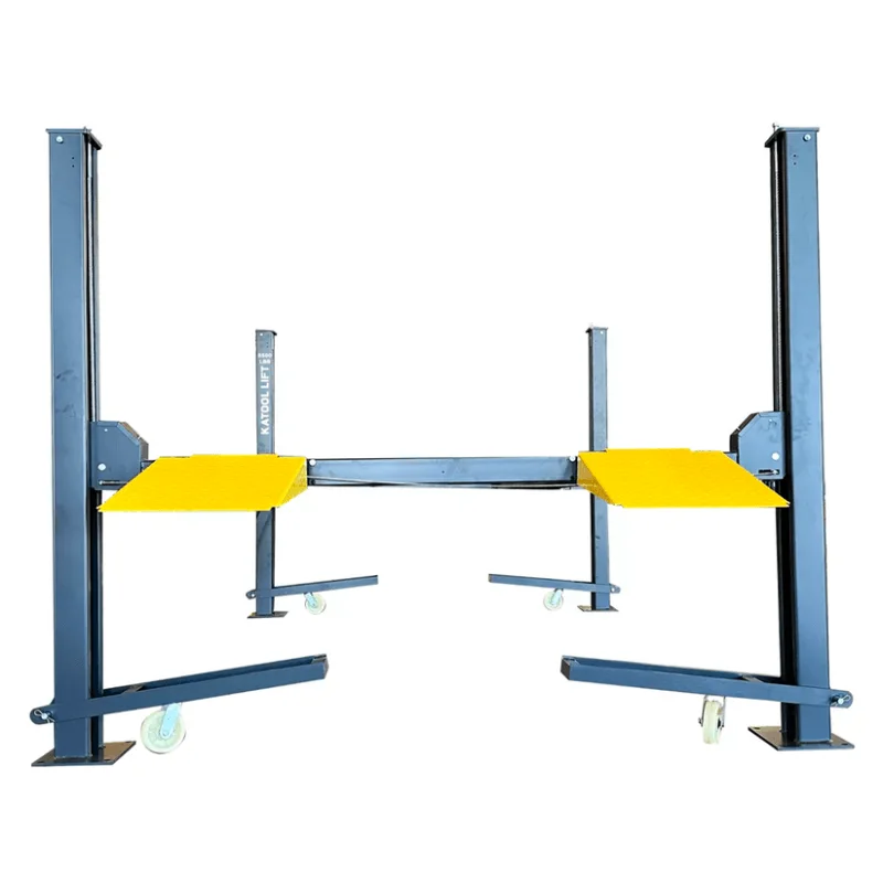 Katool KT-4H850 8,500 Lb. Capacity Four-Post Storage Lift | High-Contrast Safety Design | Factory-Direct Pricing