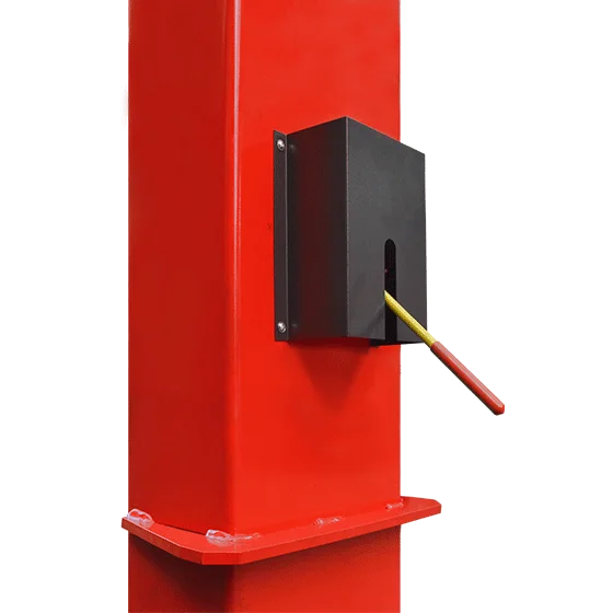 AMGO BP-12 12,000 Lb. Heavy-Duty Two-Post Lift | Base-Plate Design for Low Ceilings | Three-Stage Arm Versatility