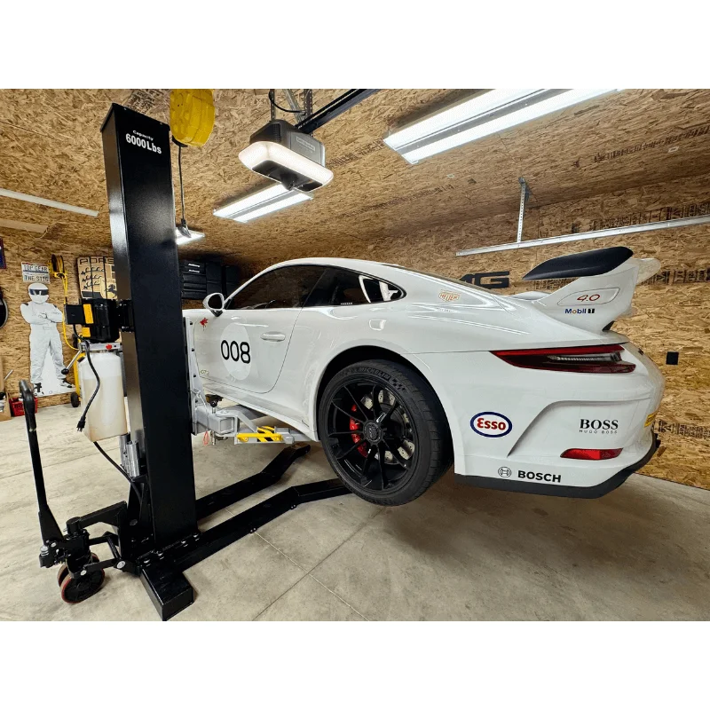 MSC-6KLP 6,000lb Single Post Car Lift - Portable
