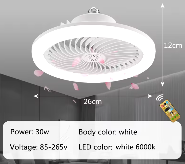 مروحة السقف الحديثة مع أضواء LED + قاتل الباعوض الكهربائي
