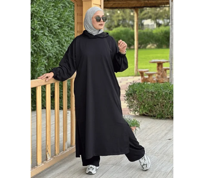 بدلة رياضية طويلة أنيقة للمحجبات - سورفيت توب مونطوني - 2026