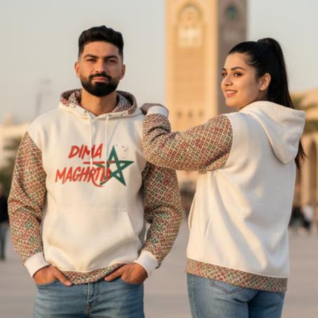 Hoodie Oversize “DIMA MAGHRIB”