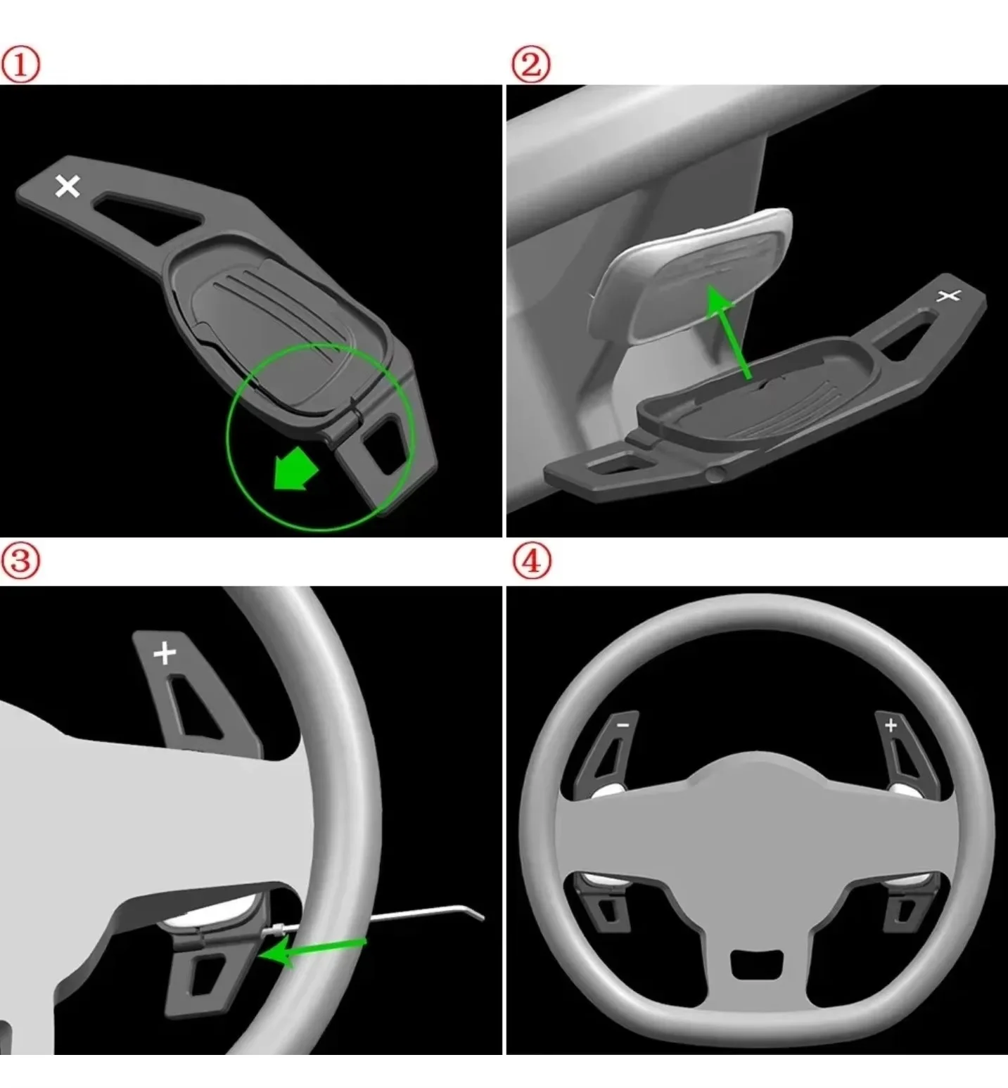 Extensions de palettes au volant - GOLD
