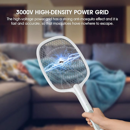 مضرب صاعق الحشرات،  قابل لإعادة الشحن، مضرب البعوض للاستخدام الداخلي والخارجي