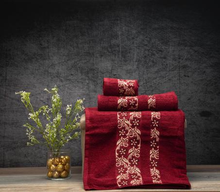 🧖‍♀️  فخامة طقم فوطة 3 pyas ذات جودة عالية قطنية مطرزة