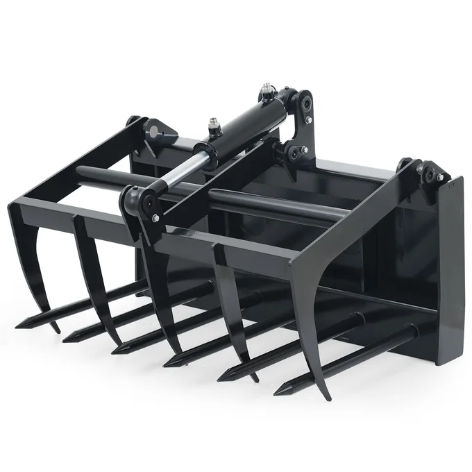 38″ Hydraulic Root Grapple Attachment For Mini Skid Steer Loader