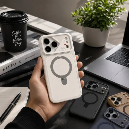 كفر حماية مغناطيسي فاخر لهواتف iPhone – تصميم عصري مع دعم MagSafe 2