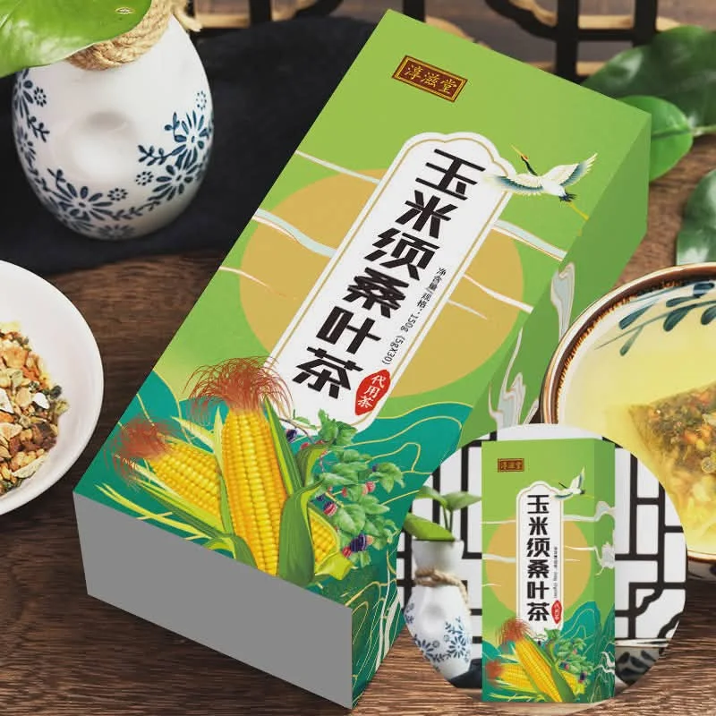 thé de soie de maïs et feuille de mûrier