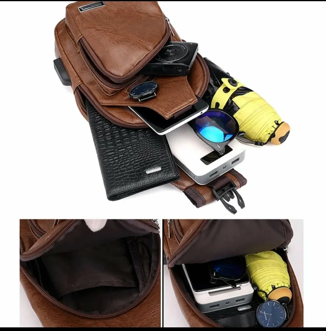 🎒 Sac bandoulière premium en cuir synthétique