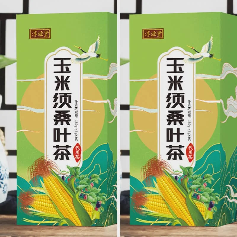 thé de soie de maïs et feuille de mûrier