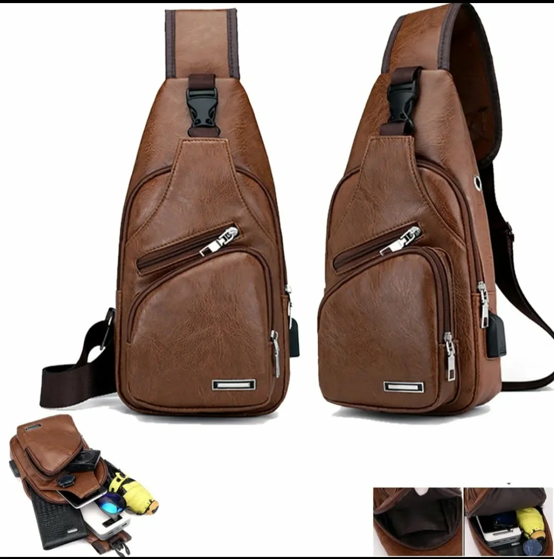 🎒 Sac bandoulière premium en cuir synthétique