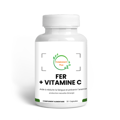 Fer et  Vitamine C – Vitalité, Immunité et Équilibre du Fer 30 Capsules