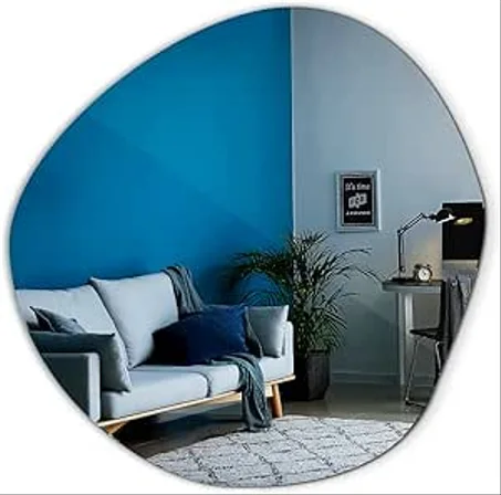 Miroir asymétrique pour la Chambre à Coucher et salle de bain 70/70cm