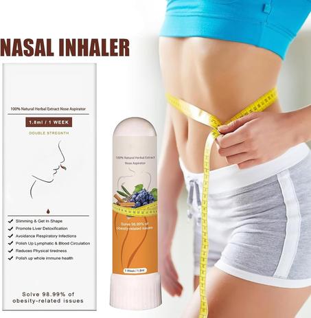 زيت عطري للعلاج بالروائح لإزالة السموم اللمفاوية Aromatherapy Nasal Inhaler for Weight Loss