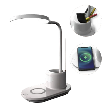 مصباح طاولة مع شاحن لاسلكي  Table Lamp With a Wireless Charger