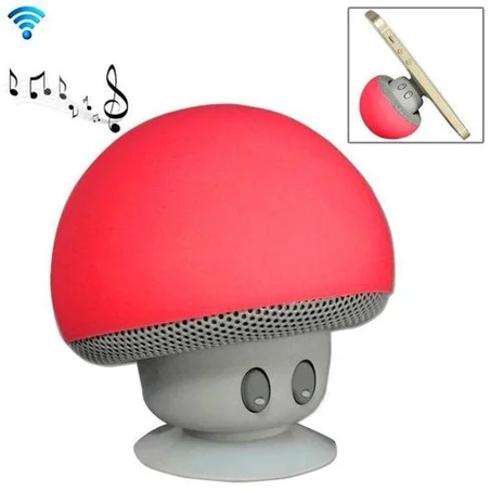 Enceinte bluetooth champignon mignon rouge