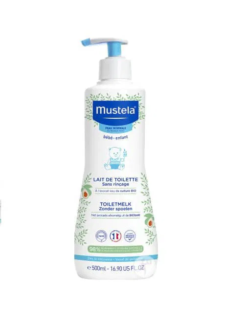 Mustela Lait de Toilette Sans Rinçage à l’Avocat Bio – 500 ml