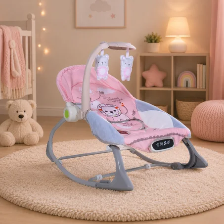Relax transat tactile Rose mon bebe
