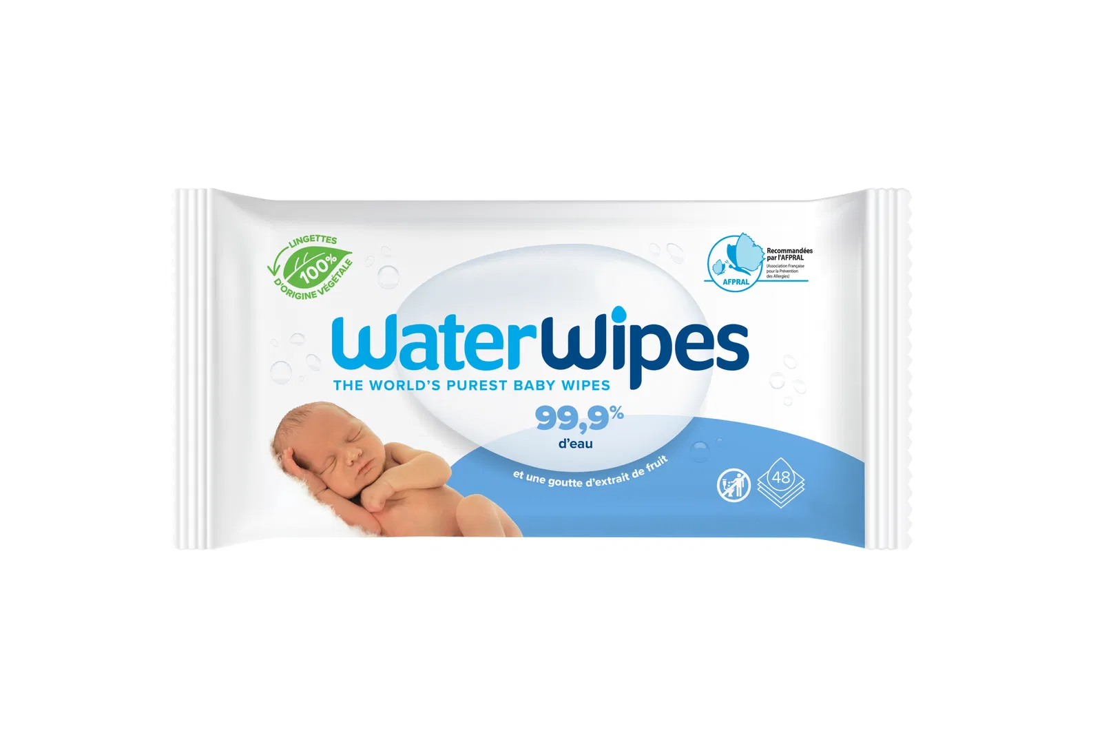 Lingettes WaterWipes – 99,9% d’eau