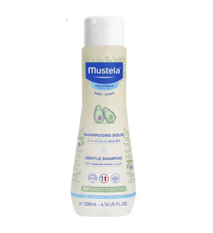 Mustela – Shampoing Doux Bébé à l’Avocat BIO (200 ml)