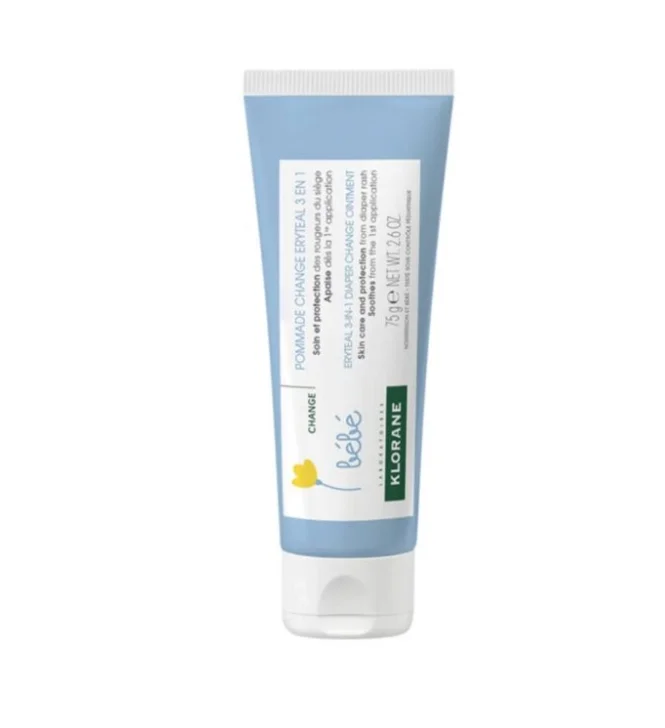 Klorane Bébé – Eryteal 3 en 1 Pommade de Change (75 g)