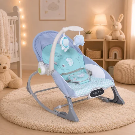 Relax transat tactile Bleu mon bebe