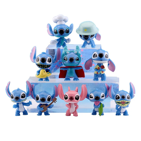 Coffret Figurines Stitch – Lot de 12 Mini Personnages