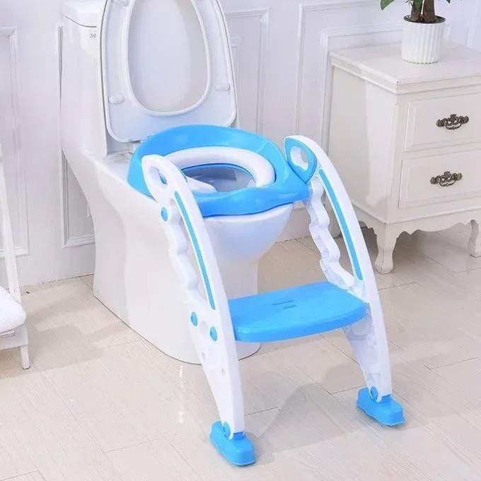 Réducteur, Siège, pot de toilette avec marche pour les bebes , apprentisage facile Bleu