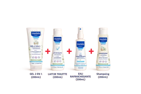 Pack Hygiène Quotidienne Bébé – Mustela Peau Normale (4 Produits)