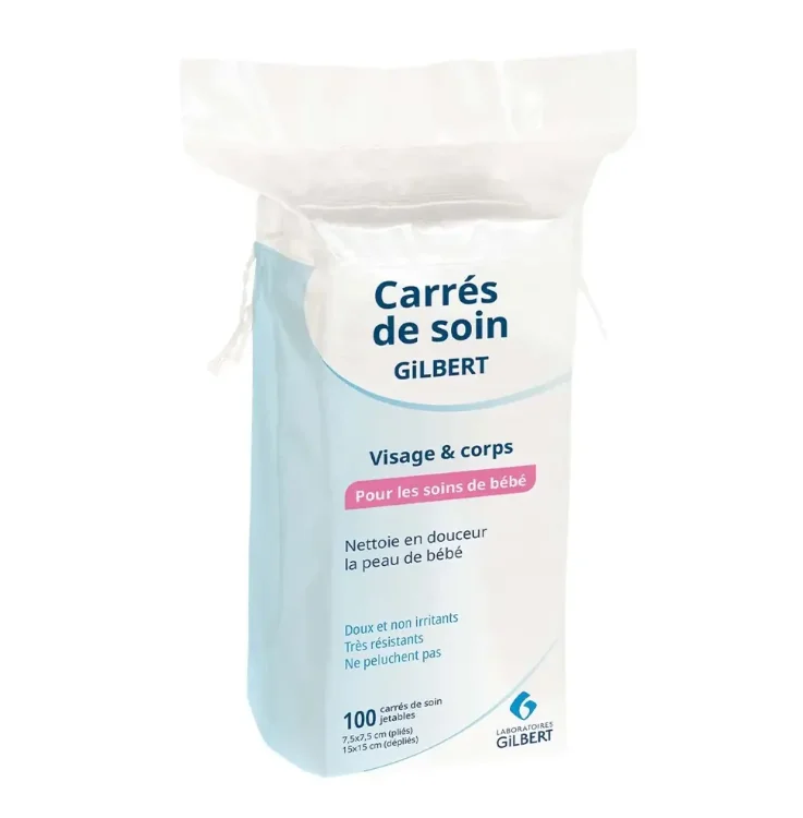 Coton Carré Gilbert – 100 pièces