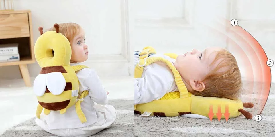 Coussin de Protection de tête de bébé enfant en bas âge appui-tête oreiller cou de bébé ailes mignonnes coussin de résistance aux chutes