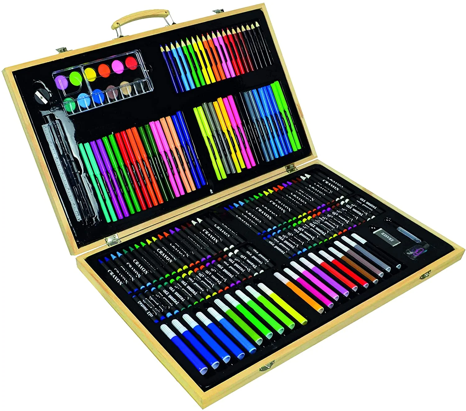 Coffret de Dessin et Peinture 180 Pièces – Mallette Complète pour Artistes en Herbe