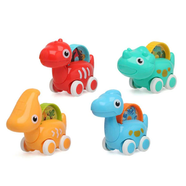 Coffret Voitures Dinosaures – Lot de 4 Jouets à Roulettes HUANGER