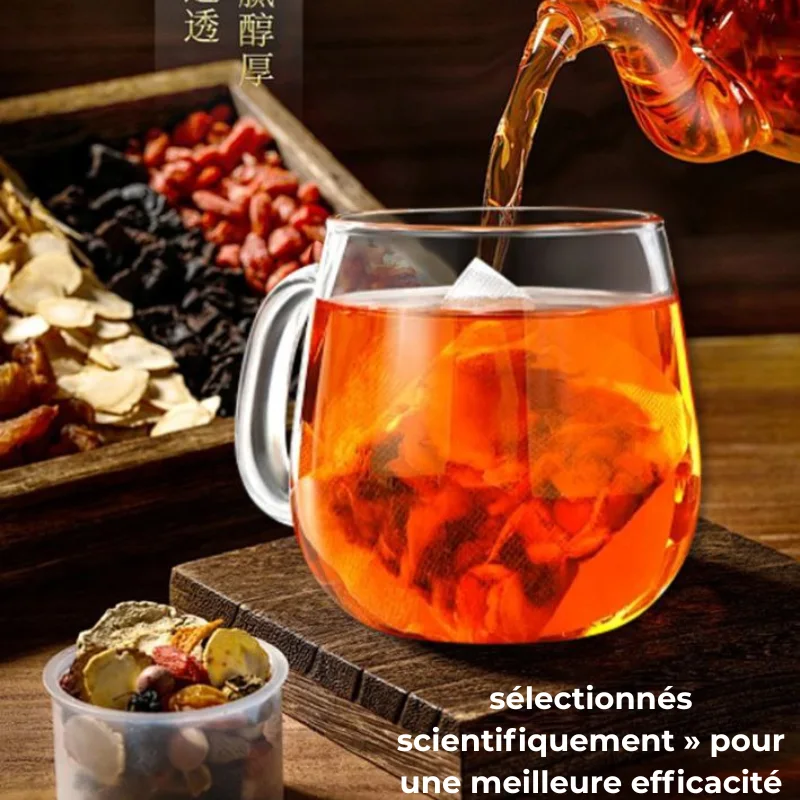 🍵 Thé Impérial Vitalité : Cistanche & Eucommia (Huit Trésors)