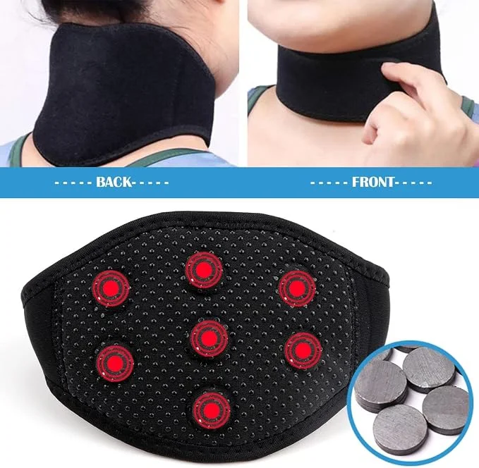 🔥CEINTURE MAGNETIQUE AUTO- CHAUFFANTE Anti-Douleurs Cervicales - Soulagement Rapide en 15 Minutes