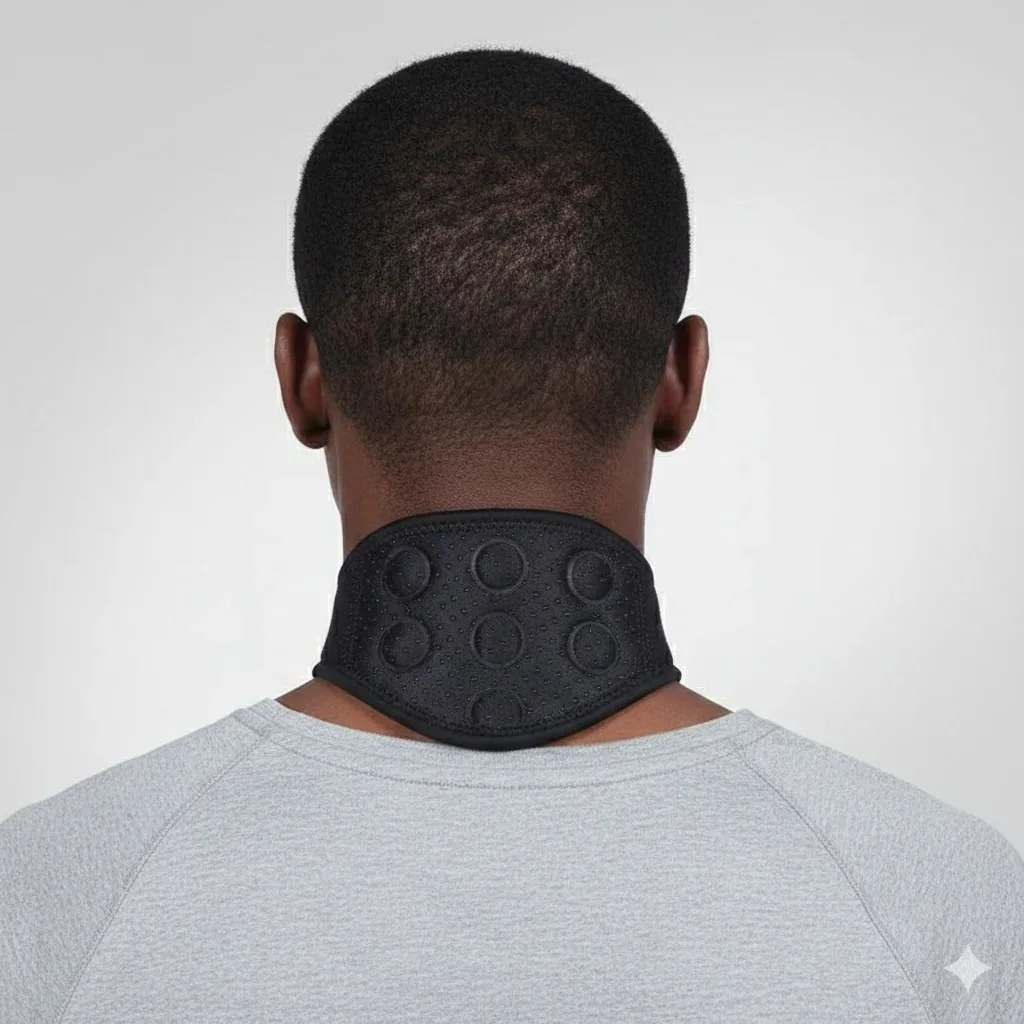 🔥CEINTURE MAGNETIQUE AUTO- CHAUFFANTE Anti-Douleurs Cervicales - Soulagement Rapide en 15 Minutes