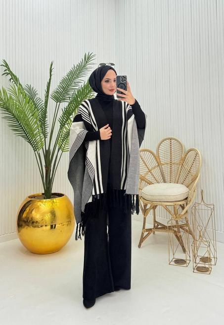 💛 Ensemble 3 pièces rayé – أناقة ودفء فـ طقم واحدالمتوفر  💛