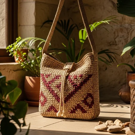 Woven Shoulder Bags